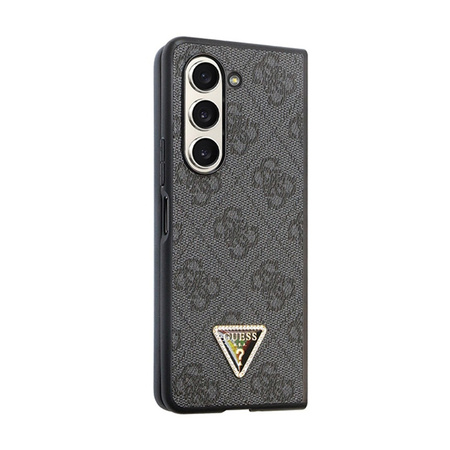 Guess Leather 4G Diamond Triangle - Etui Samsung Z Fold 5 (czarny) (GUHCZFD5P4TDPK)