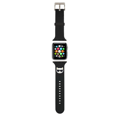 Karl Lagerfeld Silicone Choupette Head – Pasek do Apple Watch 42/44/45 mm (czarny) (KLAWLSLCK)