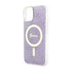 Guess 4G MagSafe - Etui iPhone 14 (Purpurowy) (GUHMP14SH4STU)