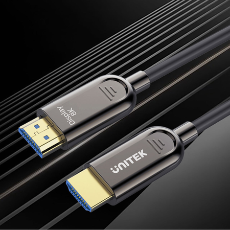 Unitek Kabel optyczny HDMI 2.1 AOC 8K 120Hz 70m - czarny (C11085GY01-70M)