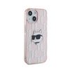 Karl Lagerfeld IML Choupette Head & Monogram - Etui iPhone 15 / 14 / 13 (różowy) (KLHCP15SHKLPCHP)