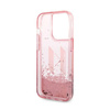 Karl Lagerfeld Liquid Glitter Big Logo Case - Etui iPhone 14 Pro (różowy) (KLHCP14LLBKLCP)