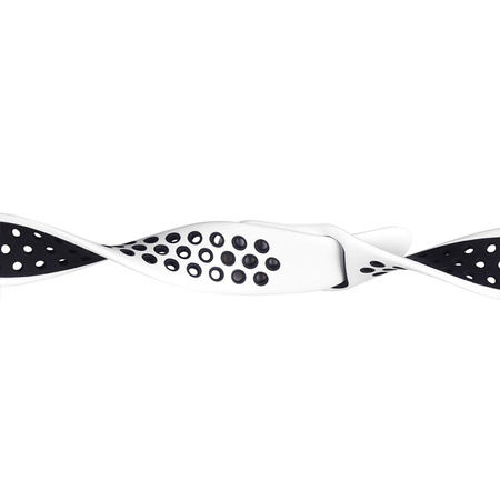 Crong Duo Sport - Pasek do Apple Watch 38/40/41/42 mm (biały/czarny) (CRG40DSBWHI)