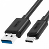 Unitek Kabel USB-A / USB-C, USB 3.0, 1m - czarny (Y-C474BK)