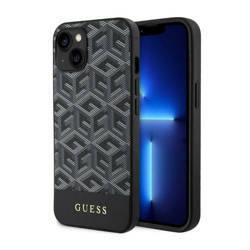 Guess GCube Stripes MagSafe - Etui iPhone 14 Plus (Czarny) (GUHMP14MHGCFSEK)