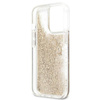 Guess Liquid Glitter 4G Big Logo - Etui iPhone 13 Pro Max (złoty) (GUHCP13XLG4GGO)
