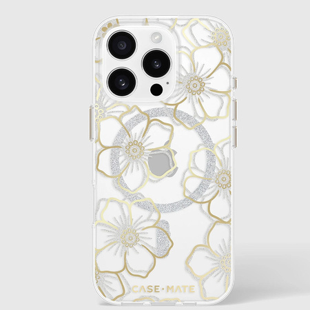 Case-Mate Floral Gems MagSafe - Etui iPhone 16 Pro (Gold) (CM054416)