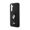 Karl Lagerfeld Gripstand Saffiano Karl & Choupette Pins - Etui Samsung Galaxy S23 FE (czarny) (KLHCS23FEGSAKCPK)