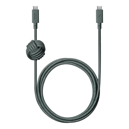 Native Union Anchor Cable 240W - kabel USB-C - USB-C, 3 m (slate green) (ACABLE-C-GRN-NP)