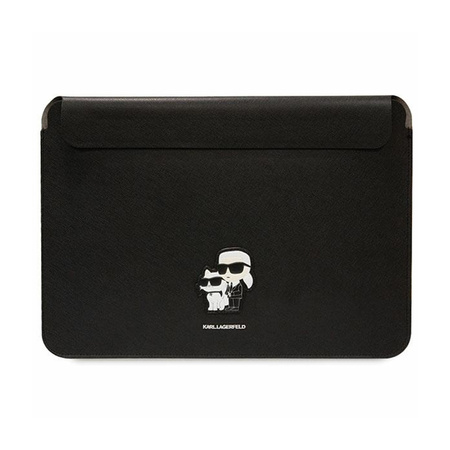 Karl Lagerfeld NFT Saffiano Karl & Choupette Sleeve - Etui na notebook 16" (Czarny) (KLCS16SAKCPMK)