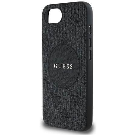 Guess 4G Circle Classic Logo MagSafe - Etui do iPhone 16e (czarny) (GUHMPSE4P4PGRSGK)
