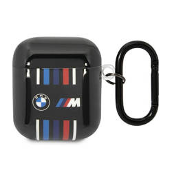 BMW Multiple Colored Lines - Etui AirPods 1/2 gen (Czarny) (BMA222SWTK)