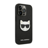 Karl Lagerfeld Saffiano Choupette Head Patch Case - Etui iPhone 14 Pro (czarny) (KLHCP14LSAPCHK)