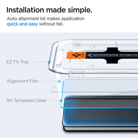 Spigen GLAS.TR EZ FIT 2-Pack - Szkło hartowane do Samsung Galaxy S24+ (2 sztuki) (AGL07432)