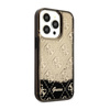 Guess Liquid Glitter Transculent 4G - Etui iPhone 14 Pro (Czarny) (GUHCP14LLC4PSGK)