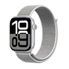 Crong Nylon - Pasek sportowy do Apple Watch 44/45/46/49 mm (Silver Grey) (CRG44NLBSHL)
