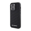 Karl Lagerfeld Quilted K Pattern - Etui iPhone 15 Pro (czarny) (KLHCP15LPQKPMK)