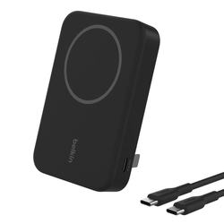Belkin BoostCharge Pro Powerbank bezprzewodowy 10000 mah, 15w, Qi2, MagSafe, czarny (BPD008BTBK)