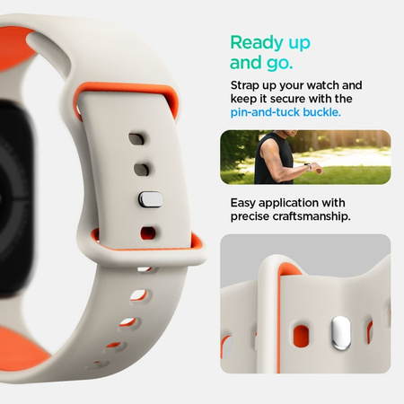 Spigen Nano Pop - Pasek do Apple Watch 44/45/46/49 mm (Orange Beige) (AMP09323)