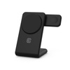Crong MagSpot Pivot Stand - Ładowarka bezprzewodowa 3w1 z MagSafe do iPhone, Apple Watch i AirPods (czarny) (CRG-MSPS-BLK)