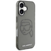Karl Lagerfeld IML Rhinestones Karl Head - Etui do iPhone 16 (czarny) (KLHCP16SHKHDCELK)