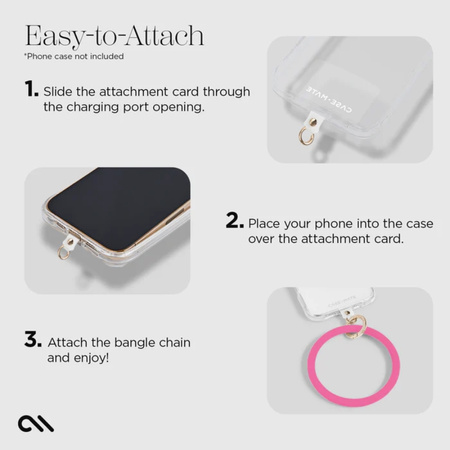 Case-Mate Phone Bangle - Bransoletka na nadgarstek do smartfona (Fuchsia) (CM056196-05)