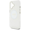 Guess IML Metal Colored Circle Classic Logo MagSafe - Etui do iPhone 16 (biały) (GUHMP16SHTDRCEDH)