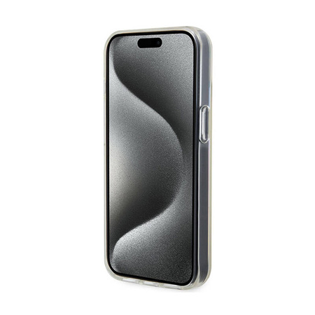 Guess IML Faceted Mirror Disco Iridescent - Etui iPhone 15 (różowy) (GUHCP15SHDECMP)