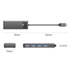 Orico Hub USB-C 4 porty USB-A 3.0 5Gbps czarny (PAPW4A-C3-015-BK-EP)