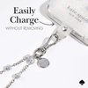 Kate Spade New York Universal Phone Charm Wristlet - Uniwersalna smyczka do telefonu (Dazzle Chain Silver) (KS053460-05)