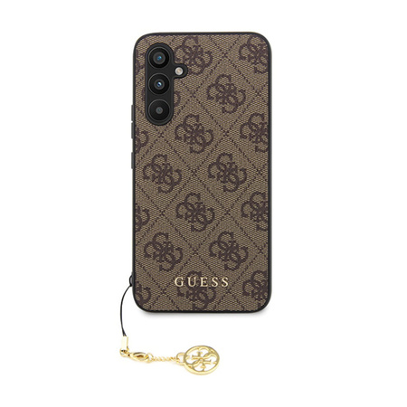 Guess 4G Charms Collection - Etui Samsung Galaxy S23 FE (brązowy) (GUHCS23FEGF4GBR)