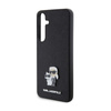 Karl Lagerfeld Saffiano Karl & Choupette Metal Pin - Etui Samsung Galaxy S24 (czarny) (KLHCS24SPSAKCMPK)