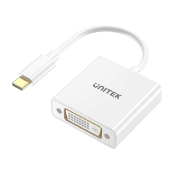 Unitek Adapter USB-C na DVI 1080P@60Hz, biały, 15cm (V1429A01)