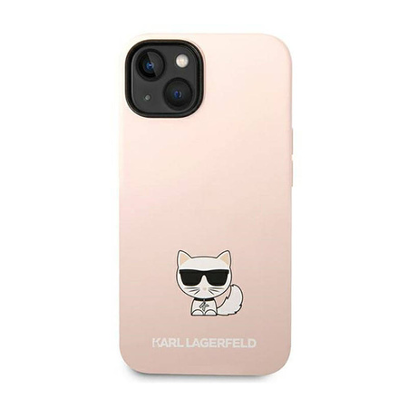 Karl Lagerfeld Choupette Body - Etui iPhone 14 Plus (jasnoróżowy) (KLHCP14MSLCTPI)
