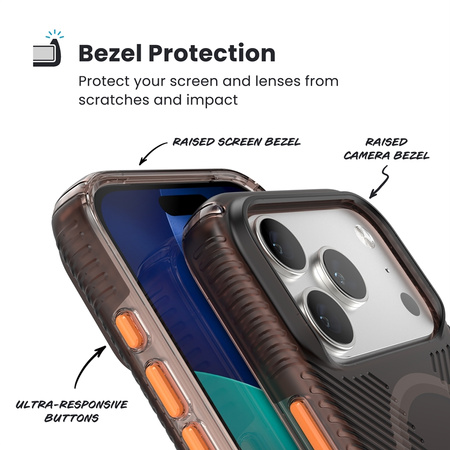 Speck Presidio Lux Grip MagSafe - Etui iPhone 17 Pro (Luxury Shade Matte / Orange) (151004-3262)