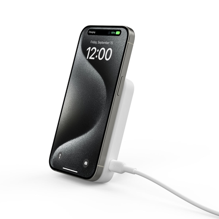 Belkin BoostCharge Pro Powerbank 8000 mAh 15w Qi2 MagSafe biały (BPD007BTWH)