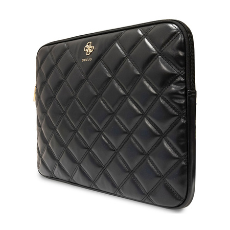 Guess Quilted 4G Sleeve - Etui na notebooka 15" / 16" (czarny) (GUCS16ZPSQSSGK)