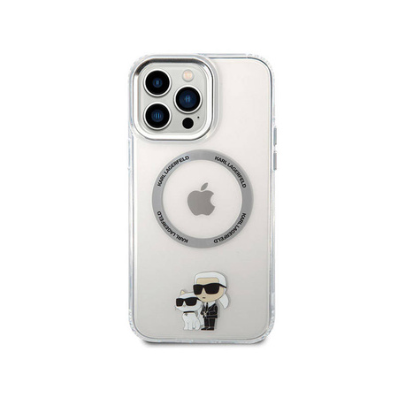 Karl Lagerfeld IML NFT Karl & Choupette MagSafe - Etui iPhone 13 Pro Max (przezroczysty) (KLHMP13XHNKCIT)