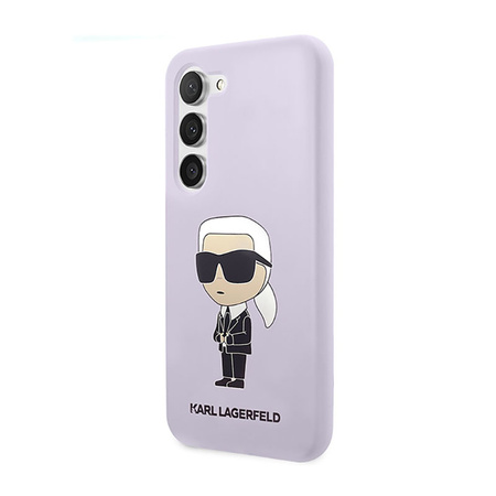 Karl Lagerfeld Silicone NFT Ikonik - Etui Samsung Galaxy S23+ (fioletowy) (KLHCS23MSNIKBCU)