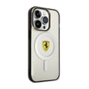 Ferrari Outline Magsafe - Etui iPhone 14 Pro (Przezroczysty) (FEHMP14LURKT)