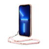 Guess Translucent Pearl Strap - Etui iPhone 14 Pro (różowy) (GUHCP14LHGCOHP)