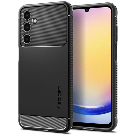 Spigen Rugged Armor - Etui do Samsung Galaxy A25 5G (Czarny) (ACS06831)