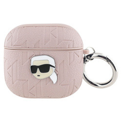 Karl Lagerfeld Monogram Karl Head - Etui AirPods 4 (różowy) (KLA4PGKIPP)