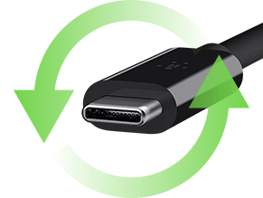 Belkin kabel przejściówka z USB 3.0 na USB-C F/M - czarny (F2CU036BTBLK)