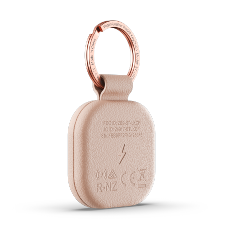 Satechi FindAll Keychain - brelok ze skóry wegańskiej z lokalizatorem kompatybilny z Apple Find My (desert rose) (ST-LKCFR)