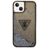 Guess Liquid Glitter Triangle Logo Case - Etui iPhone 14 (czarny) (GUHCP14SLFCTPK)
