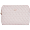 Guess 4G Zipper Pocket Triangle Logo Sleeve - Etui na notebooka 14" (różowy) (GUCS14ZP4DPTP)