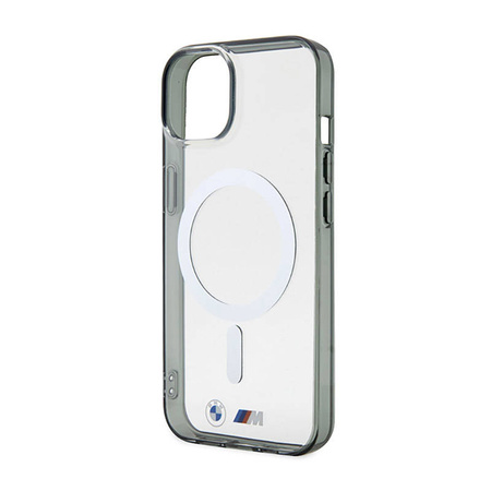 BMW Silver Ring MagSafe - Etui iPhone 14 Plus (Przezroczysty) (BMHMP14MHCRS)