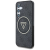 Guess 4G Glitter Triangle Buttons MagSafe - Etui do Samsung Galaxy S25+ (czarny) (GUHMS25MHG4PRTGK)