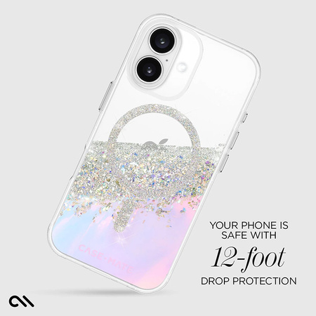 Case-Mate Karat MagSafe - Etui iPhone 16 (Holographic Soap Bubble) (CM054714)